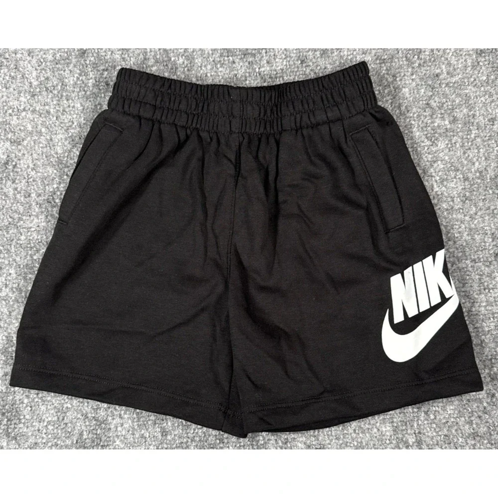Nike Toddler Size 4T Club Fleece Shorts Logo Black NWT